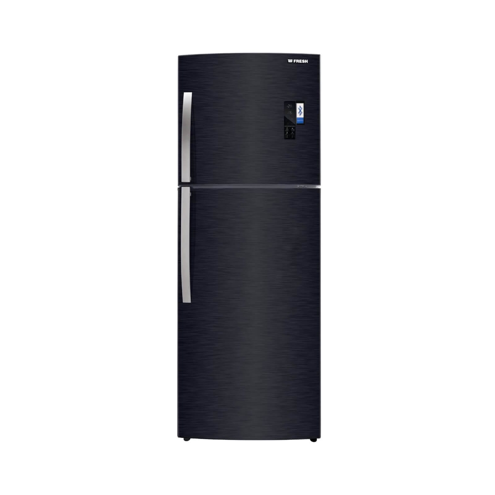 ثلاجة نوفروست فريش، 369 لتر، اسود - FNT-M400YQB