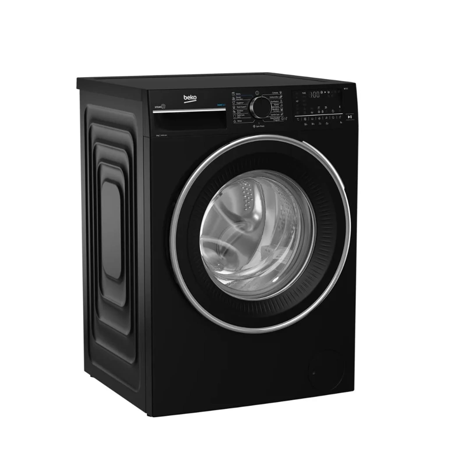 غسالة ملابس بيكو فول اتوماتيك تحميل امامي ديجيتال بلوتوث، 10 كجم، أسود – B3WFU501040BCI