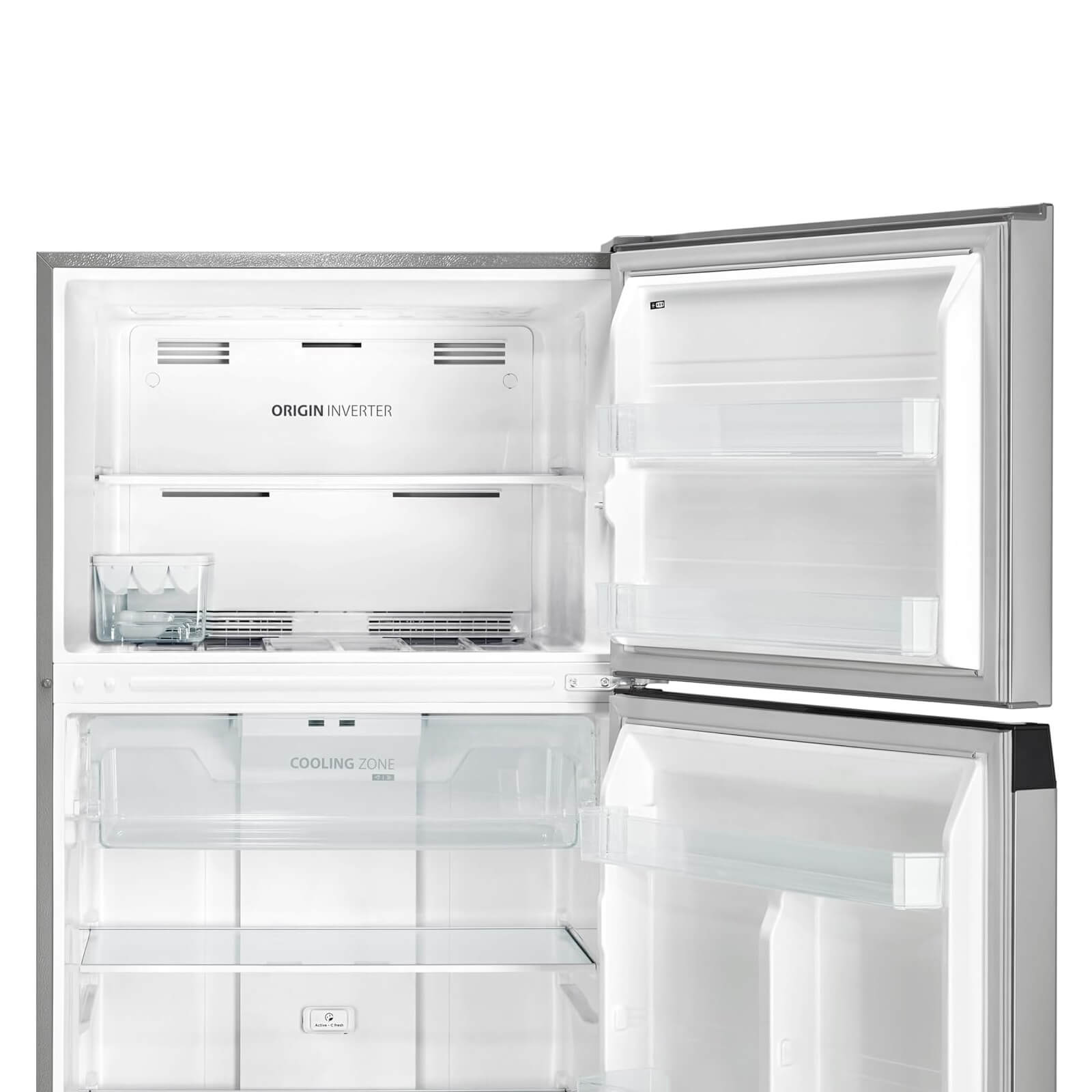 ثلاجة ذات محرك انفرتر أصلي سعة 535 لتر - مظهر ستانلس ستيل من توشيبا - GR-RT702WE-PMN(02)