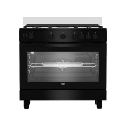 بيكو بوتجاز غاز 5 شعلة حوامل زهر 90 سم , بمروحتين تبريد استانلس ,BGGR 11125 GB , أمان كامل