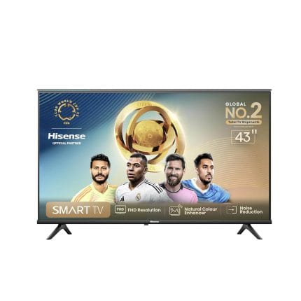 هايسنس شاشة سمارت 43 بوصة – UHD – HDR – Wifi – أسود – موديل 43A4K