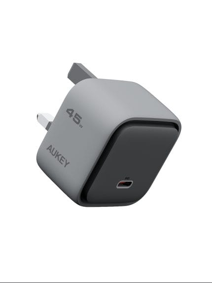 أوكي كوميت PA-C2 شاحن جداري USB-C صغير للغاية بقوة 45W الأكثر إحكاما في العالم بتقنية GaN و PD ، ضمان عامين