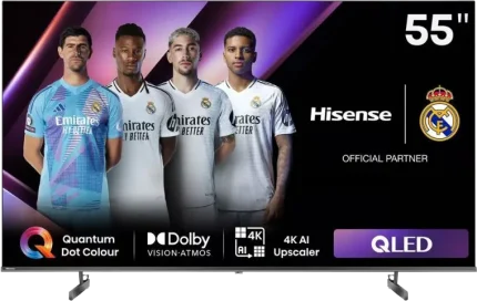 شاشة تلفزيون سمارت هايسنس مقاس55 بوصه QLED، بدقة 4K UHD - موديل 55Q6N